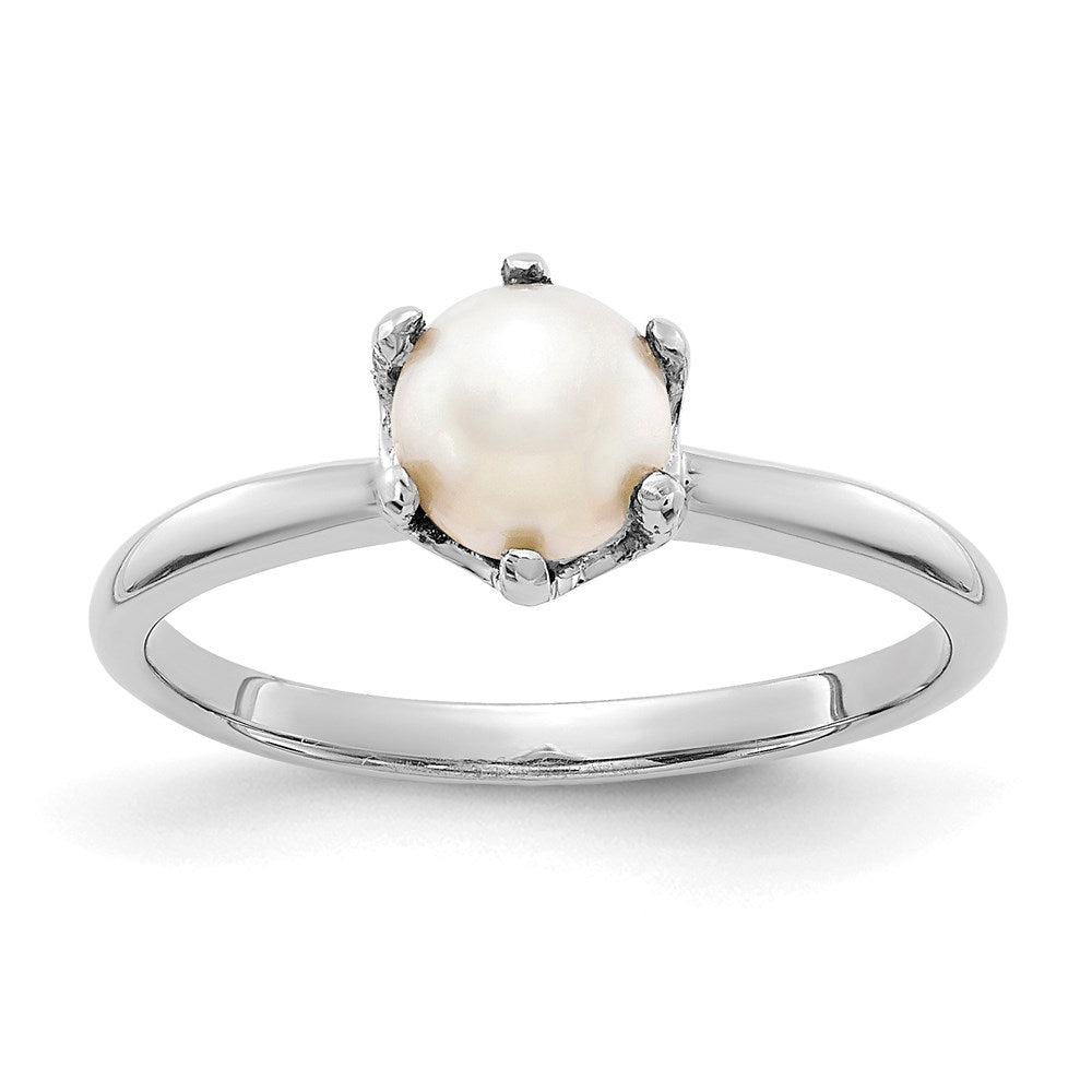 14k white gold 5 5mm fw cultured pearl ring y4353pl